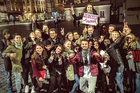 Poznan Pub Crawl Bars, Nightclub Entry, Free Shots and Games