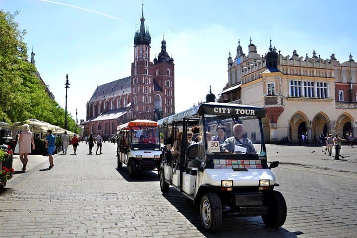 90 minutes Small Group Krakow City Tour by Electric Car