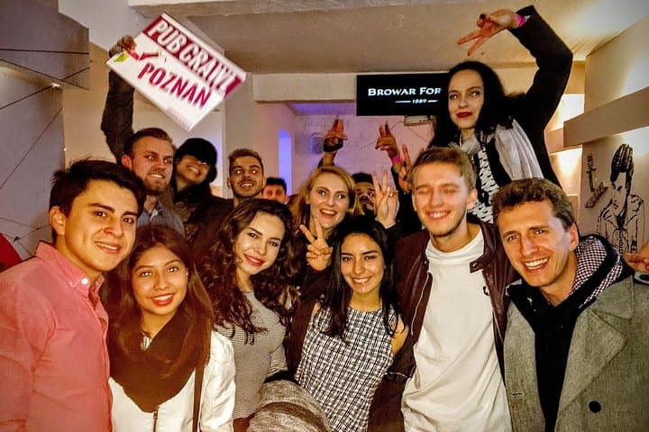 Poznan Pub Crawl Bars, Nightclub Entry, Free Shots and Games
