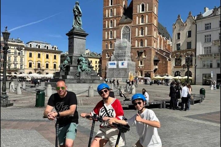 Old Town E-scooter Tour in Krakow