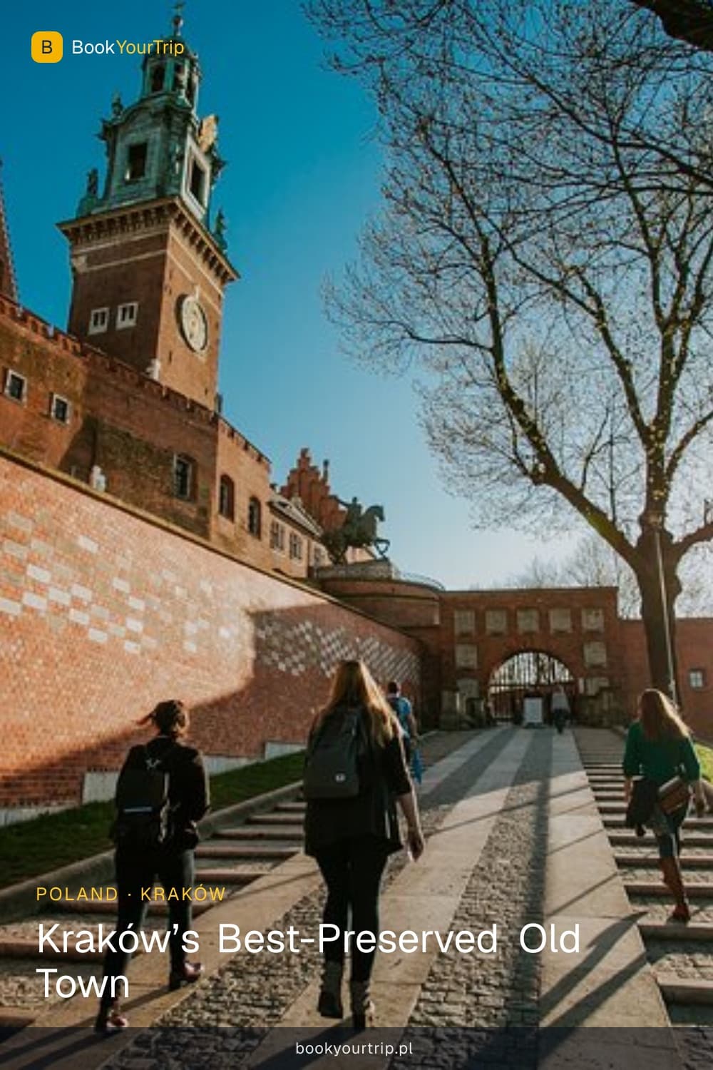 Kraków Old Town — the Main Square, Cloth Hall and the golf-cart route