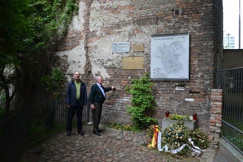 Remains of ghetto wall
