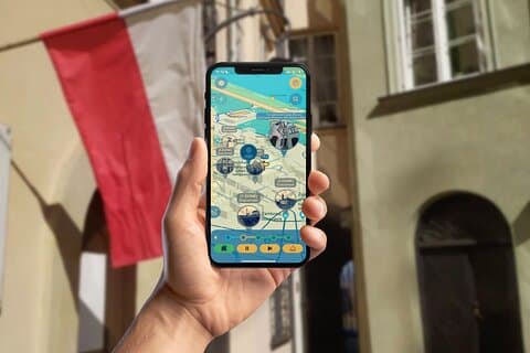 Medieval Warsaw GPS App Walking Tour Mobile Game