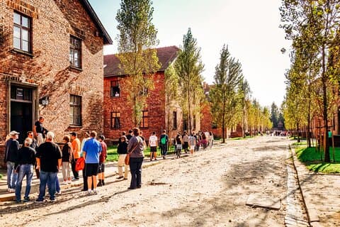 Guided tour in Auschwitz