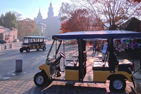 Krakow: Private Grand City Tour by golf cart (hotel pick up)