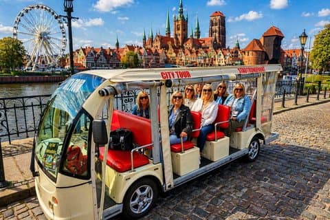 Gdansk Highlights Sightseeing City Tour by Golf Cart Buggy