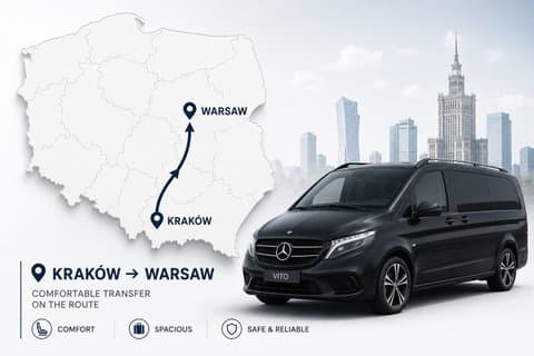 Krakow to Warsaw Private Transfer Best Value