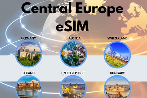 Central Europe eSIM (Instant Delivery)