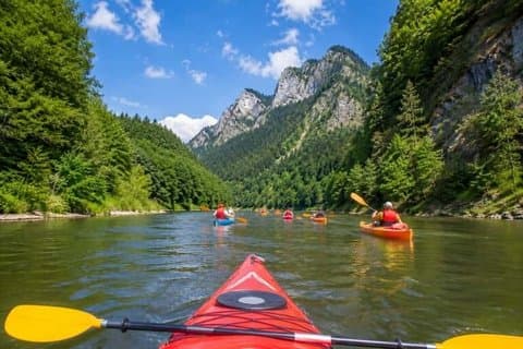 Dunajec river Kayak Castle Skywalk and Thermal Bath from Krakow
