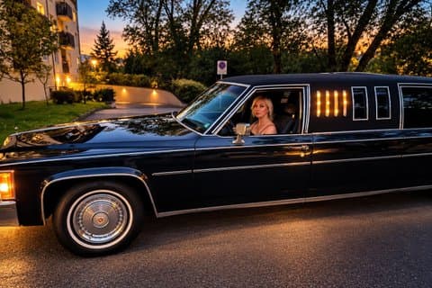 Krakow: Private Ride in a Classic 1984 Cadillac 7-meter Limo