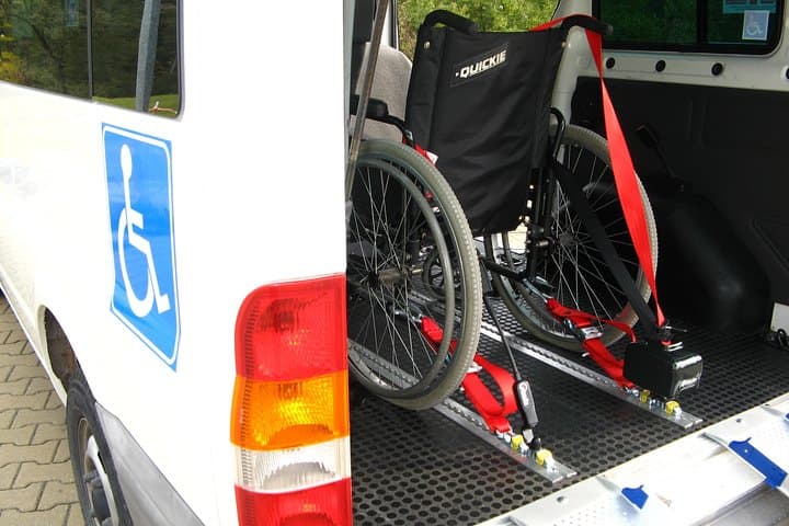 Wheelchair accessible minivan