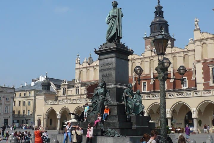 Adam Mickiewicz Monument and the Clothhall
