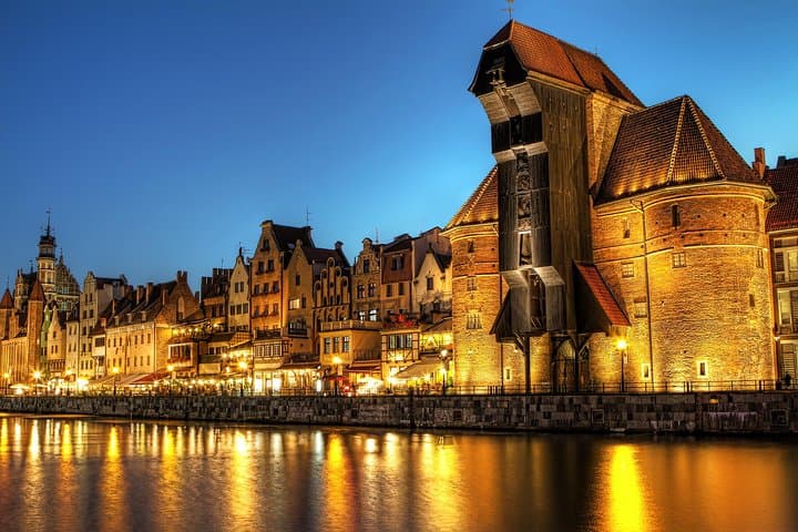 Private, unique city tour to Gdansk from Warsaw by express train with pick up