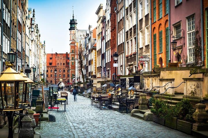 Private, unique city tour to Gdansk from Warsaw by express train with pick up