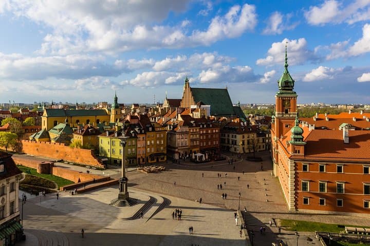 Castle Square from Warsaw Tourist Organization archive.