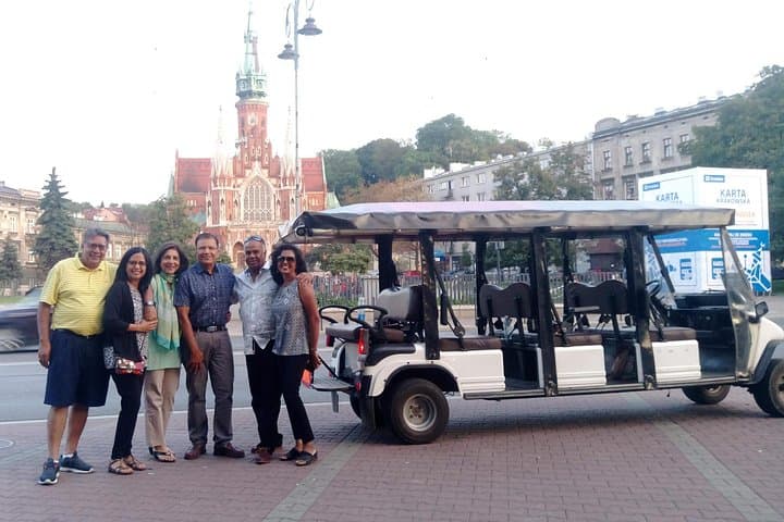 Krakow: Private Guided City Tour by Golf Buggy (with pick-up)