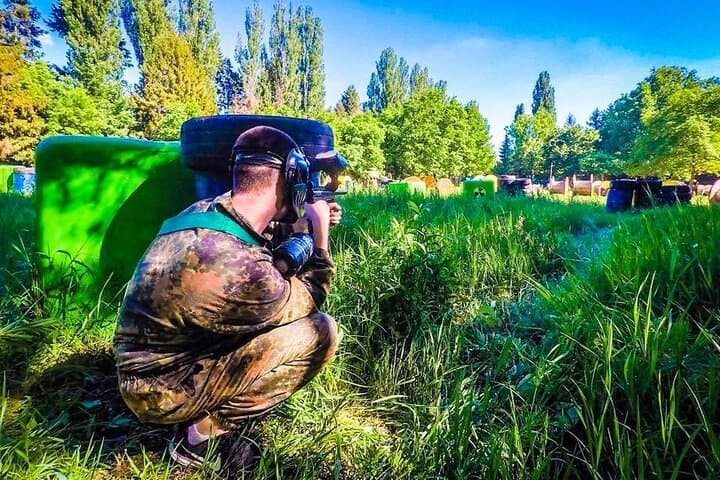 Krakow: Outdoor Paintball with Hotel Transfers