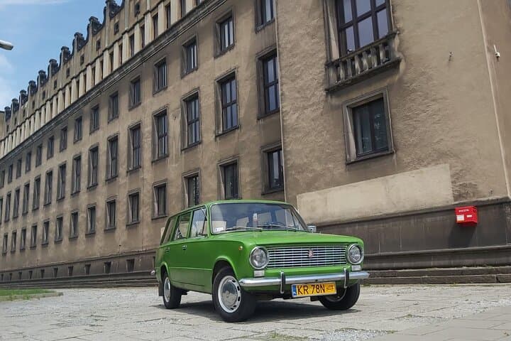 Krakow: Nowa Huta Communist District Private Tour on Vintage Car