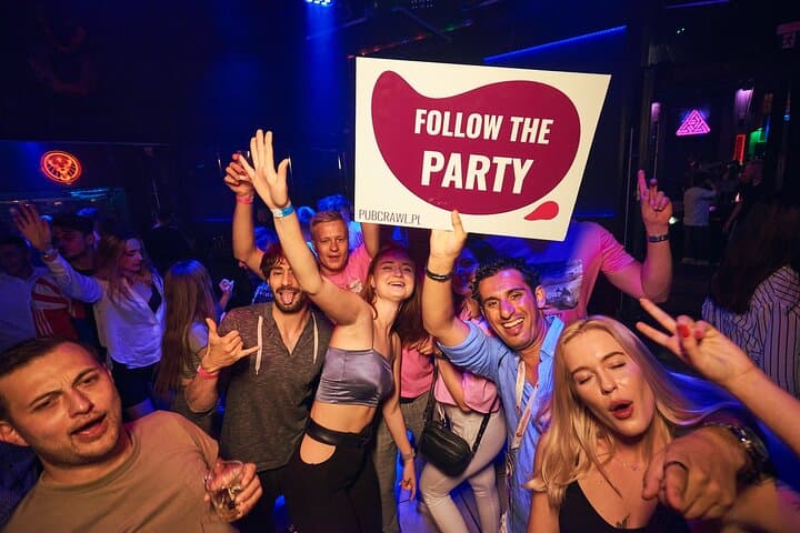 #1 Pub Crawl Warsaw with Optional Premium 1 Hour Open Bar