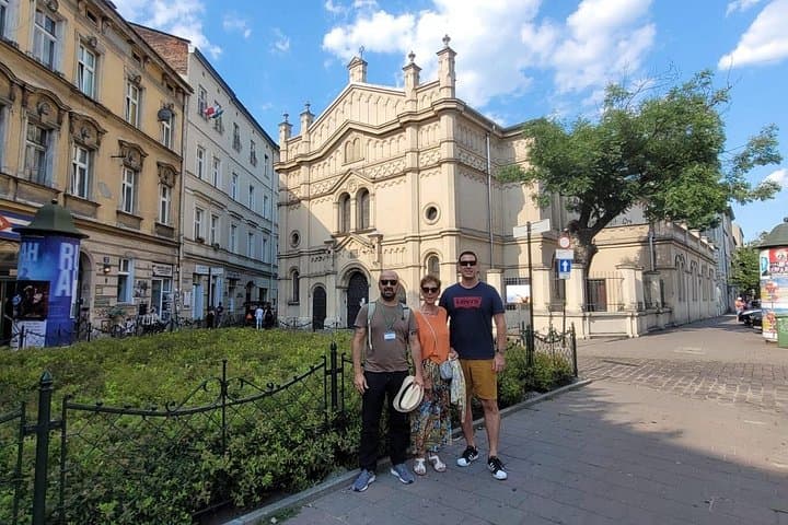 With Daniel and his Mother on a tour of Kazimierz, Old Krakow Jewish Quarter