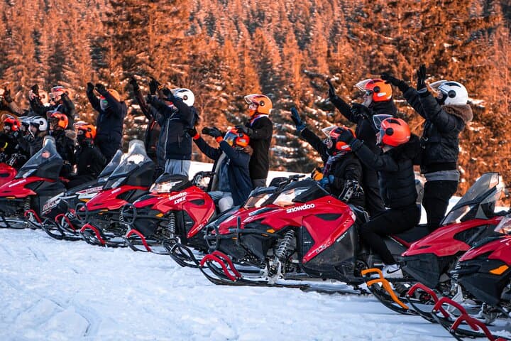 Zakopane: 3 hours Snowmobiles Guided Tour with bonfire and meal