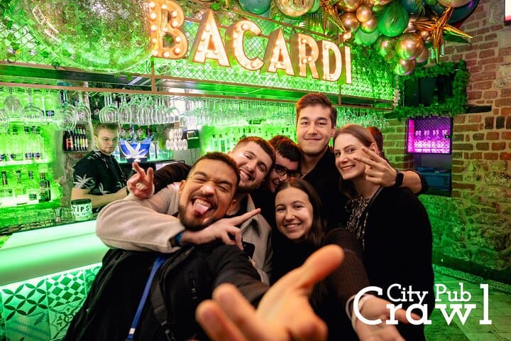 Pub Crawl Unlimited Drinks then 5 Best Clubs in Krakow with VIP