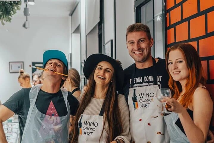 Painting and Wine in Warsaw