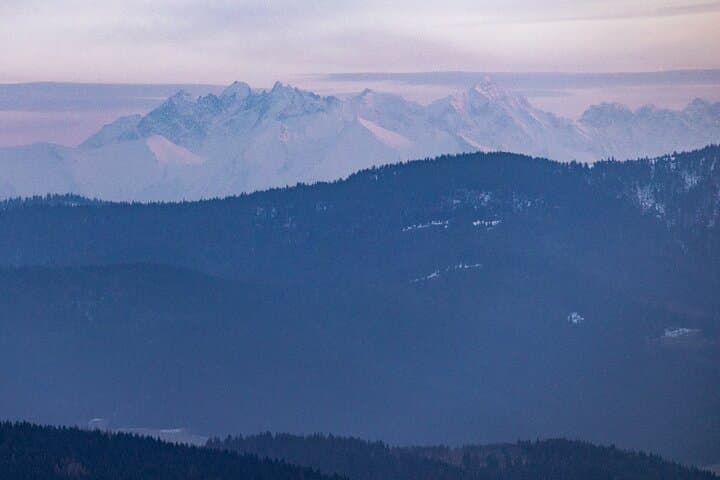 From Krakow: Private Sunset Hike & Night Descent with Headlamps