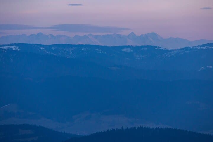 From Krakow: Private Sunset Hike & Night Descent with Headlamps