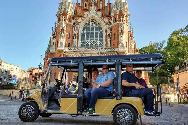 Krakow: Jewish Quarter and Ghetto Sightseeing Golf Cart Tour
