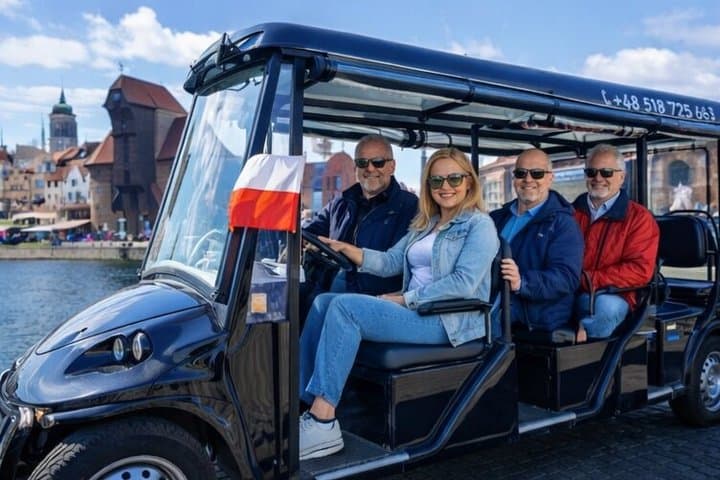 Premium City Tour Gdansk 'Golf Cart & Local Beer & Hidden Gems
