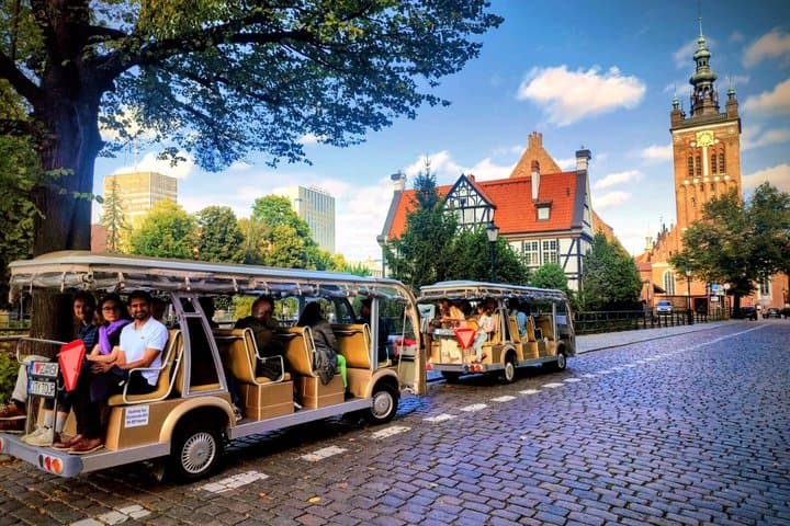 Gdansk: City Tour Sightseeing LIVE/AUDIO by Golf Cart Local Guide