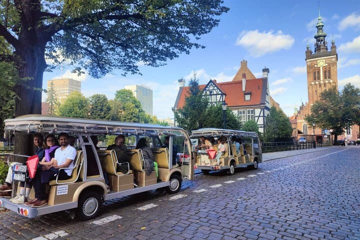 Gdansk: City Tour Sightseeing LIVE/AUDIO by Golf Cart Local Guide
