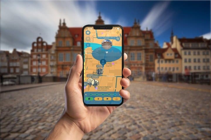 Gdańsk Golden Age GPS App Walking Tour Mobile Game