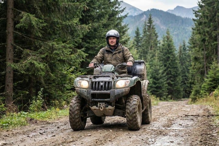 From Krakow: Zakopane Area ATV Quad Adventure & Hot Springs Tour