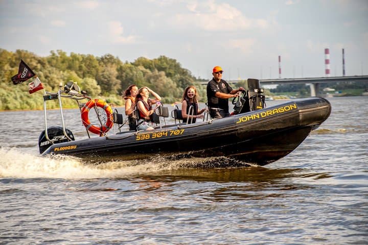 Thrilling Speedboat Ride on River in Warsaw