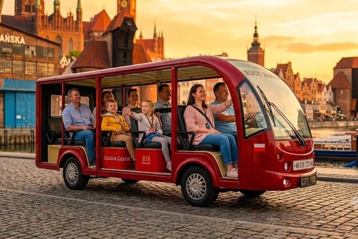 GDANSK City Tour by Golf Cart Live Guide & City Sightseeing 60min