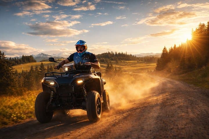 From Krakow: Zakopane Area ATV Quad Adventure & Hot Springs Tour