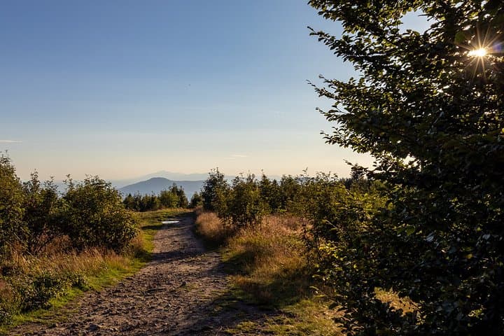 From Krakow: Private Sunset Hike & Night Descent with Headlamps